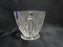Jeannette Glass Iris & Herringbone Clear: Open Sugar Bowl, 3 1/8" Tall, As Is