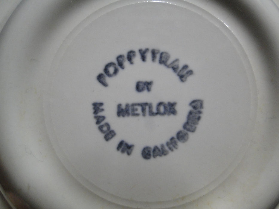 Metlox Poppytrail Jamestown, White w/ Rivets on Rim: Rim Fruit Bowl (s), 6 1/4"