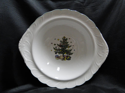 Nikko Happy Holidays, Christmas Tree: Serving Bowl w/ Handles, 11 1/4", As Is