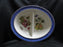 Wedgwood Sarah's Garden, Blue Band: Divided Serving Bowl, 12", Crazing