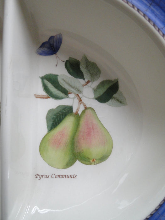 Wedgwood Sarah's Garden, Blue Band: Divided Serving Bowl, 12", Crazing