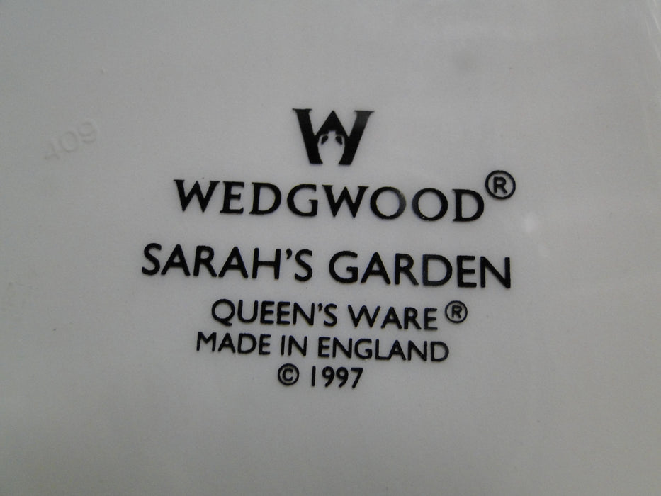 Wedgwood Sarah's Garden, Blue Band: Divided Serving Bowl, 12", Crazing