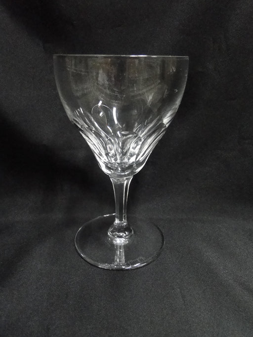 Val St. Lambert Riviera, 9 Cut Thumbprints: Water or Wine Goblet, 6 1/4"