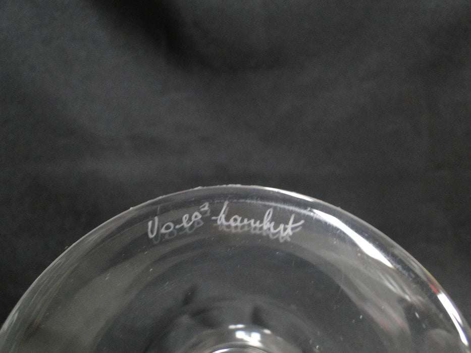 Val St. Lambert Riviera, 9 Cut Thumbprints: Water or Wine Goblet, 6 1/4"