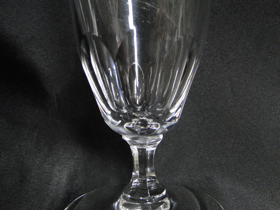 Val St. Lambert Riviera, 10 Cut Thumbprints: Iced Tea (s), 7 1/8" Tall