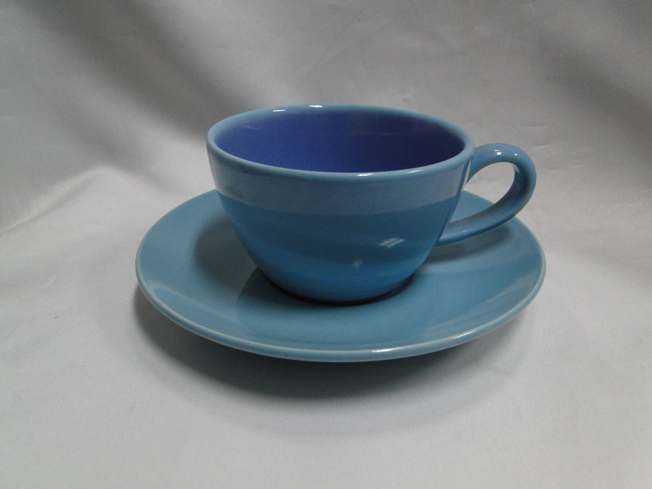 Lindt-Stymeist Colorways: Cup & Saucer Set, Blue & Turquoise, 2 1/4"