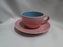 Lindt-Stymeist Colorways: Cup & Saucer Set, Turquoise & Pink, 2 1/4"