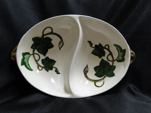 Metlox Poppytrail California Ivy: Divided Serving Bowl, 11" x 7 1/4", Crazing