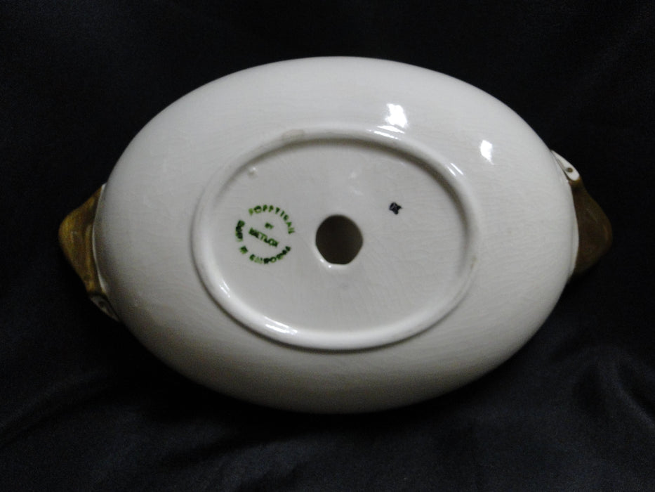 Metlox Poppytrail California Ivy: Divided Serving Bowl, 11" x 7 1/4", Crazing