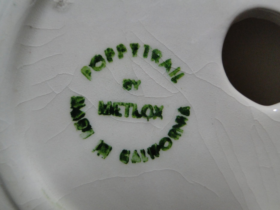 Metlox Poppytrail California Ivy: Divided Serving Bowl, 11" x 7 1/4", Crazing
