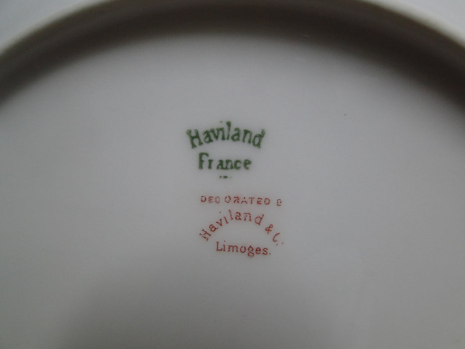 Haviland (Limoges) Yale, Gold & Black Trim: Luncheon Plate, 8 3/4"