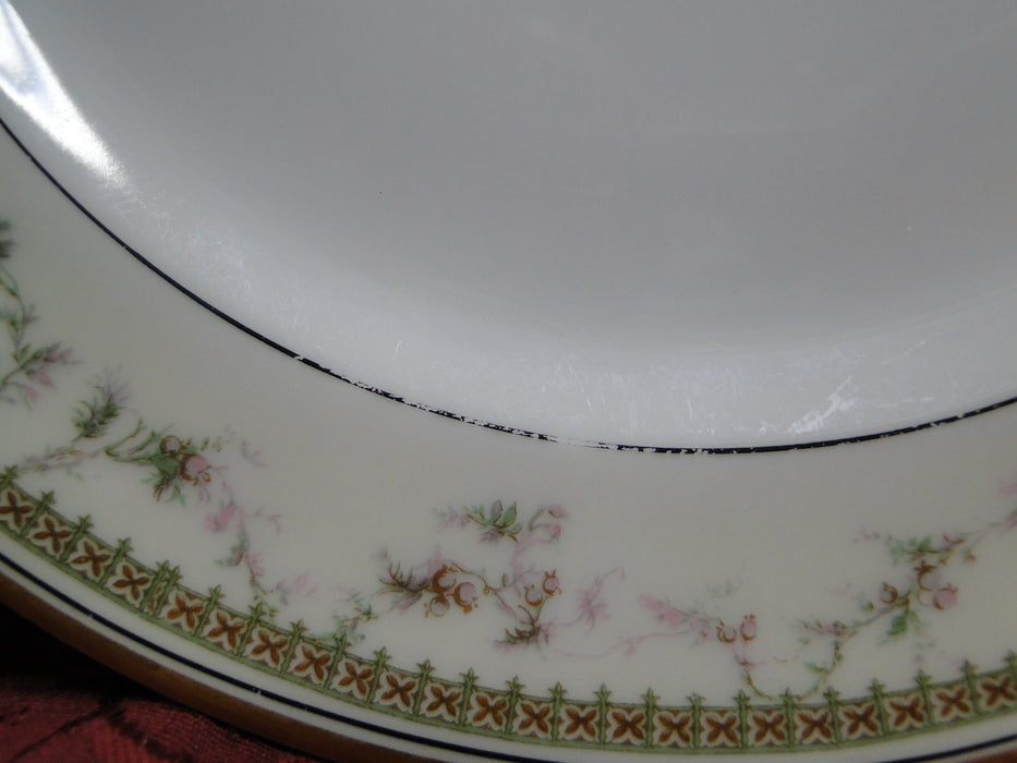 Haviland (Limoges) Yale, Gold & Black Trim: Luncheon Plate, 8 3/4"