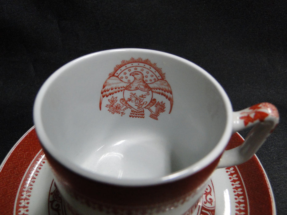 Spode Heritage Red, Eagle, New Stone: Demitasse Cup & Saucer Set (s), 2 1/2"