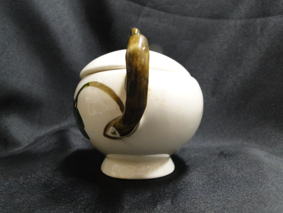Metlox Poppytrail California Ivy: Sugar Bowl & Lid, 4" Tall, As Is