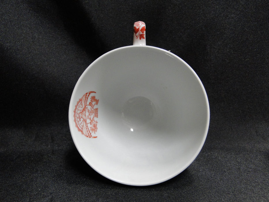 Spode Heritage Red, Eagle, New Stone: Cup & Saucer Set (s), 2 5/8" Tall
