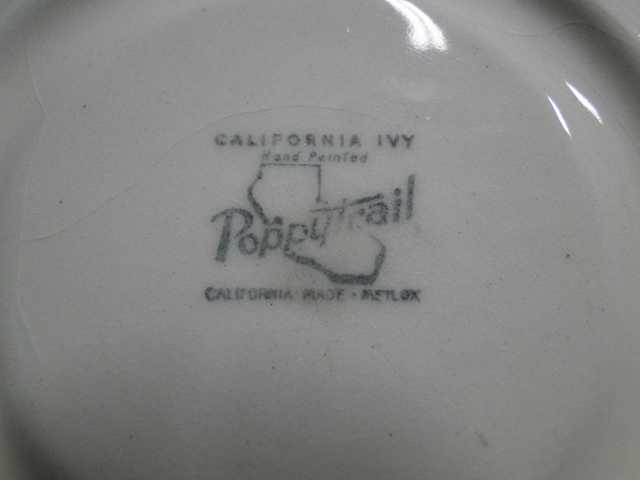 Metlox Poppytrail California Ivy: 6" Saucer, As Is