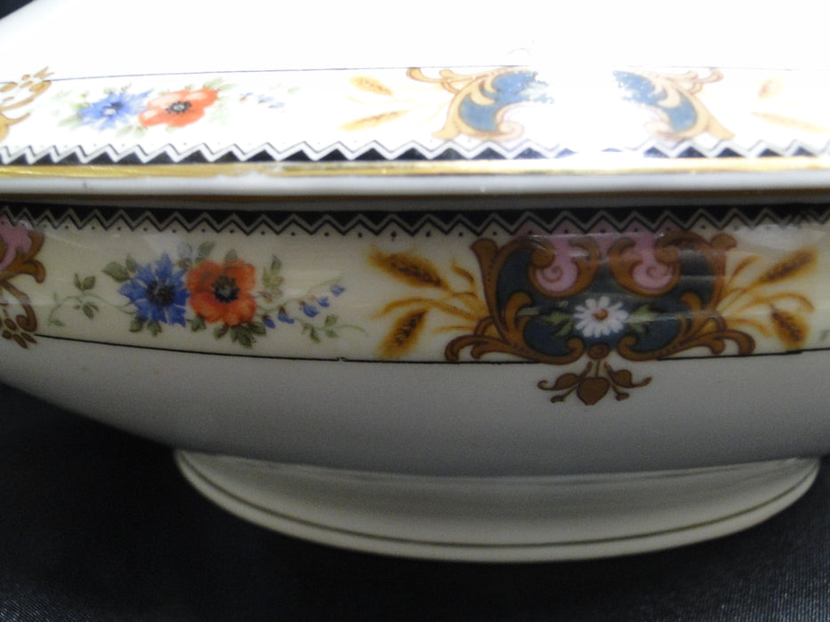 C. Tielsch Altwasser, #2251 Multicolor Floral Band: Oval Covered Bowl