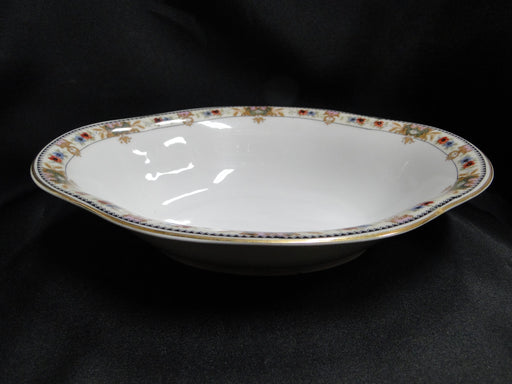 C. Tielsch Altwasser, #2251 Multicolor Floral Band: Oval Serving Bowl, 10 1/8"