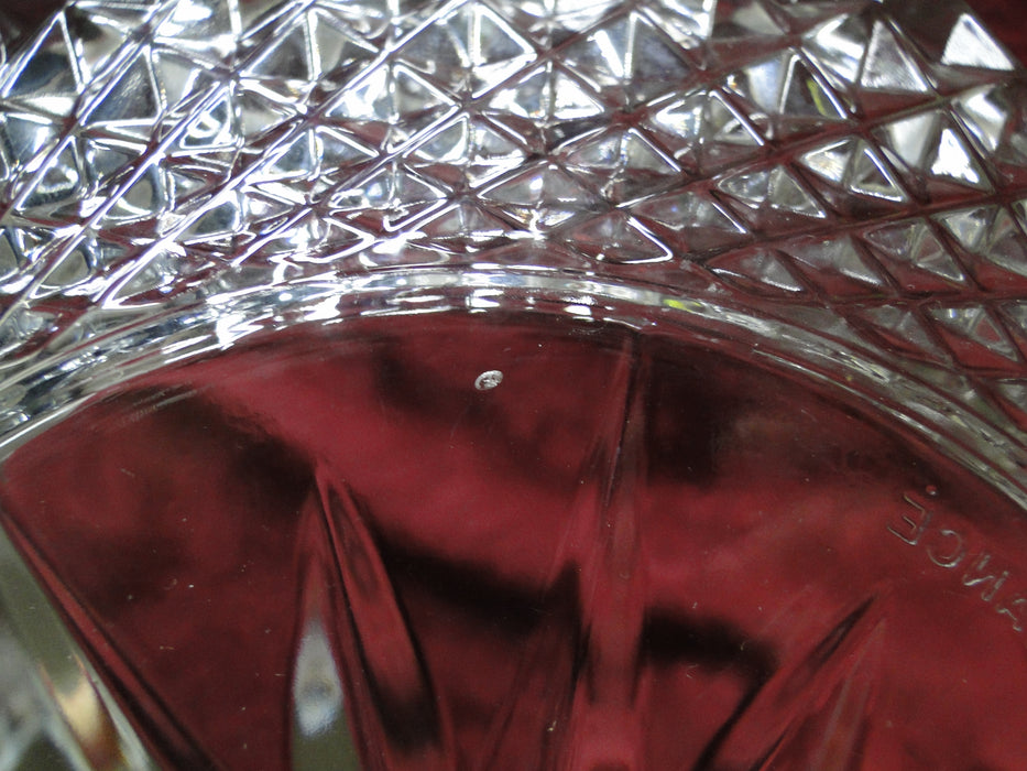 Arcoroc France Diamonds & Starburst Pattern: Bowl, 8 3/4" X 4 1/4" Tall