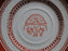 Spode Heritage Red, Eagle, New Stone: 7" Cream Soup Saucer Only, No Bowl, Faded