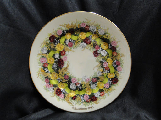 Lenox Colonial Christmas Wreath: 1985 Connecticut Dinner Plate, 10 3/4"