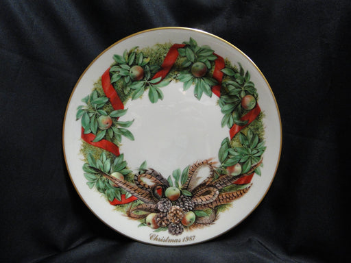 Lenox Colonial Christmas Wreath: 1987 Pennsylvania Dinner Plate, 10 3/4"