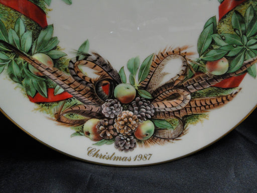 Lenox Colonial Christmas Wreath: 1987 Pennsylvania Dinner Plate, 10 3/4"