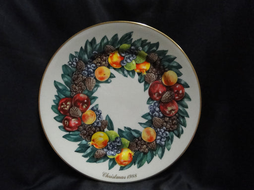 Lenox Colonial Christmas Wreath: 1988 Delaware Dinner Plate, 10 3/4"