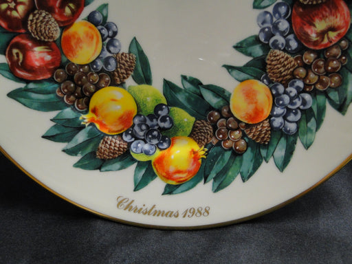 Lenox Colonial Christmas Wreath: 1988 Delaware Dinner Plate, 10 3/4"