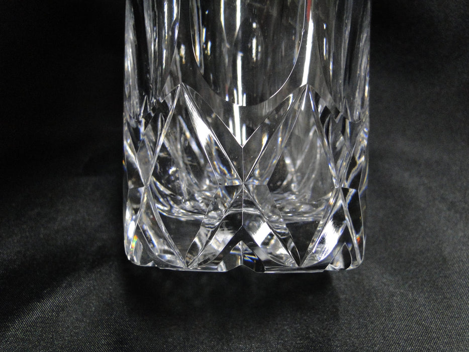 Tudor Clear w/ Cut Thumbprints & Xs: Flat Tumbler (s), 5 1/4" Tall, 12 oz