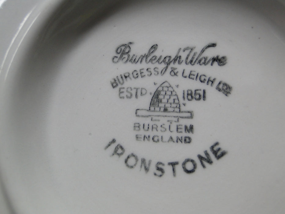Burgess & Leigh Queen's White Swirl: Oval Serving Platter, 12" x 10"
