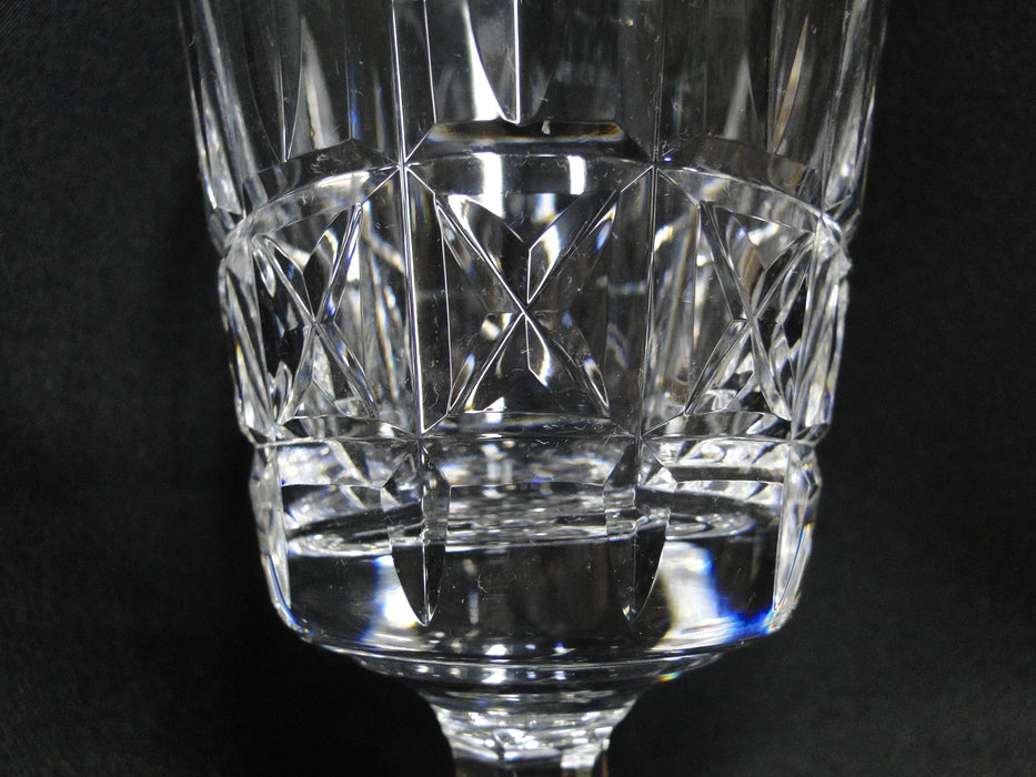 Waterford Crystal Kylemore, Vertical & X Cuts: Water Goblet (s), 6 7/8", As Is