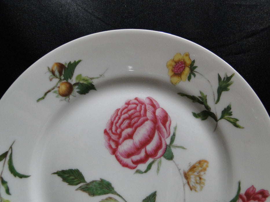 Raynaud Ceralene Mon Jardin, Flowers, Butterflies: Salad Plate, 7 5/8, As Is