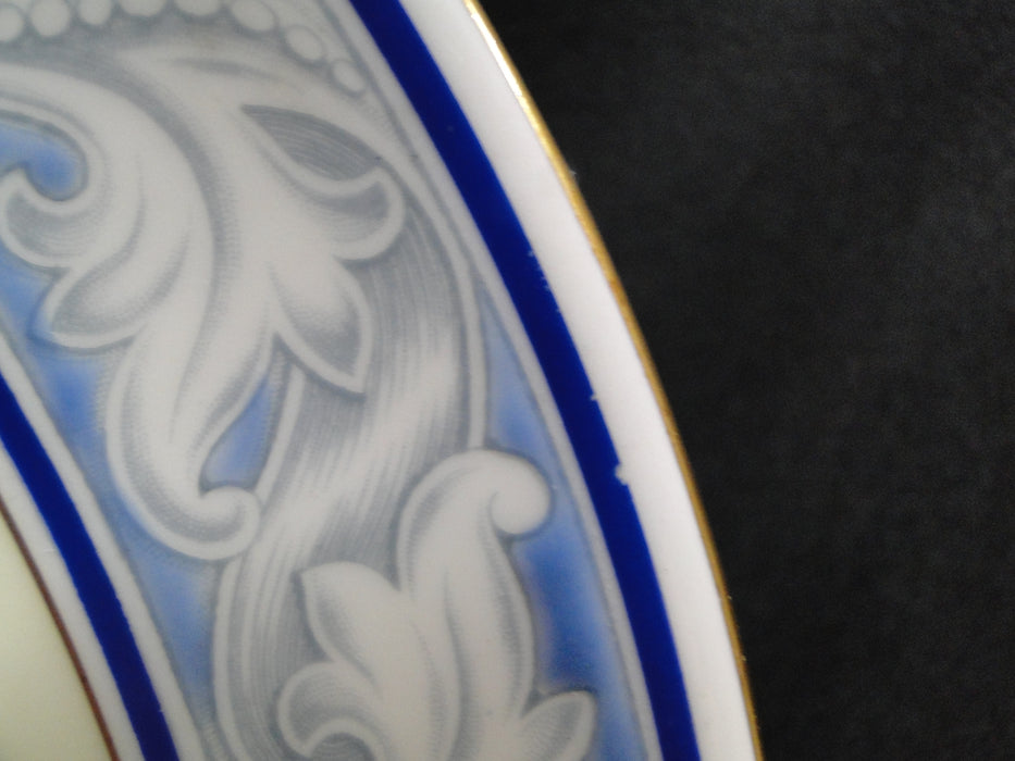 Royal Doulton The Tewkesbury, Scrolls on Blue Rim: Dinner Plate (s), 10 5/8"