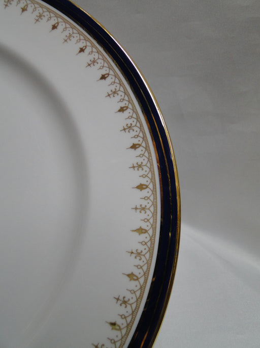 Aynsley Leighton Smooth, Cobalt & Gold Bands: Dinner Plate (s), 10 1/2", Lt Wear