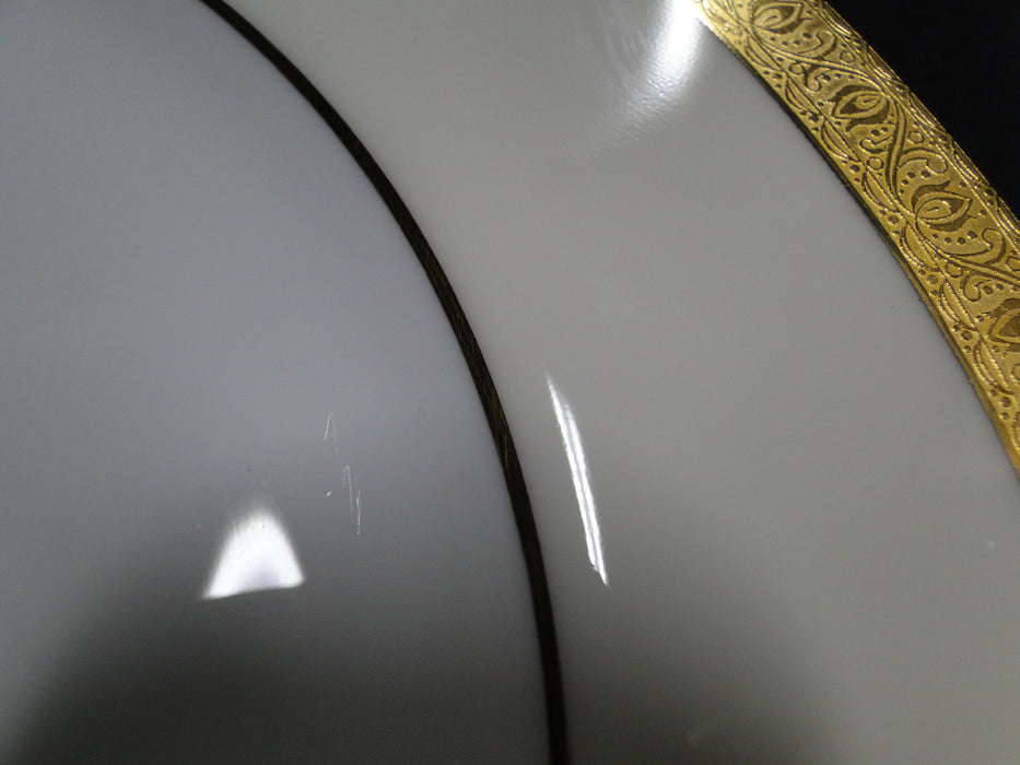 Minton Buckingham, Encrusted Gold Trim, Cream Rim: Dinner Plate (s), 10 3/4"