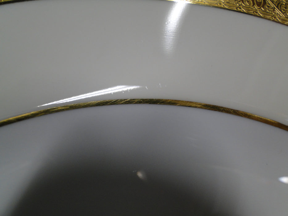 Minton Buckingham, Encrusted Gold Trim, Cream Rim: Dinner Plate (s), 10 3/4"