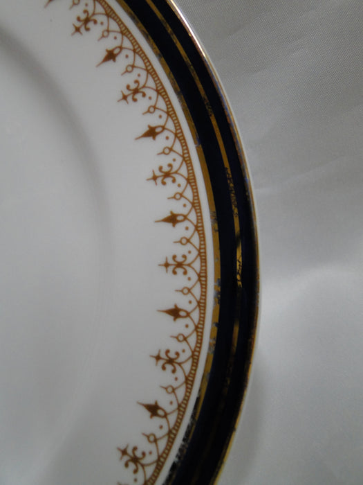 Aynsley Leighton Smooth, Cobalt & Gold Bands: Salad Plate, 8 1/8", Wear