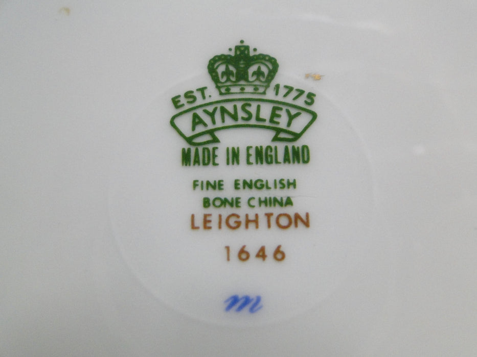Aynsley Leighton Smooth, Cobalt & Gold Bands: Salad Plate, 8 1/8", Wear