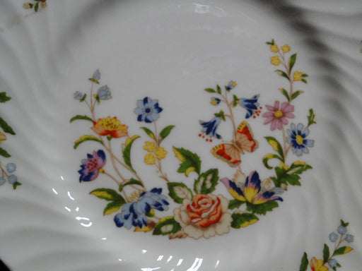 Aynsley Cottage Garden, Flowers & Butterfly: Bread Plate (s), 6 1/4"