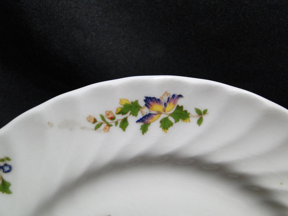 Aynsley Cottage Garden, Flowers & Butterfly: Bread Plate (s), 6 1/4"