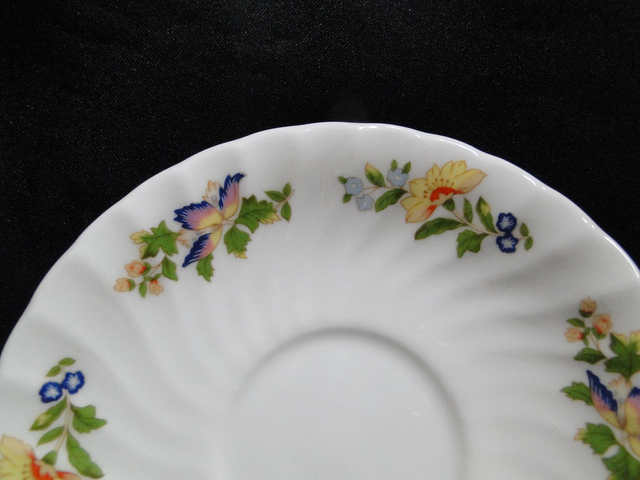 Aynsley Cottage Garden, Flowers & Butterfly: Cup & Saucer Set (s), 2 1/2"