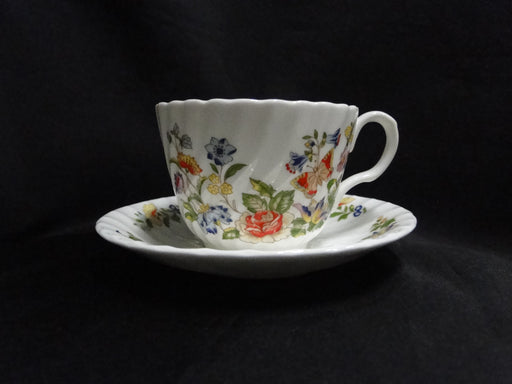 Aynsley Cottage Garden, Flowers & Butterfly: Cup & Saucer Set (s), 2 1/2"