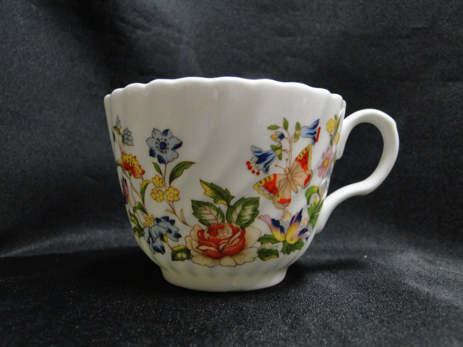 Aynsley Cottage Garden, Flowers & Butterfly: Cup & Saucer Set, 2 1/2", Flaw