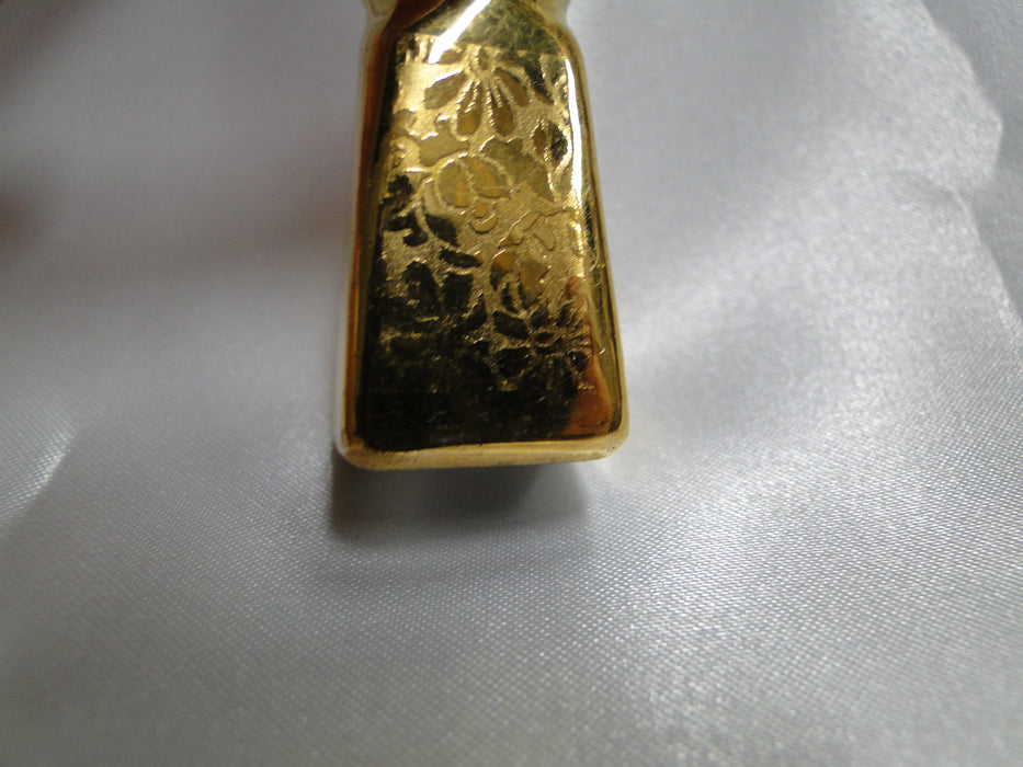 Arzberg Gold Encrusted Flowers: Small Salt OR Pepper Shaker, 1 3/4", 12 Holes