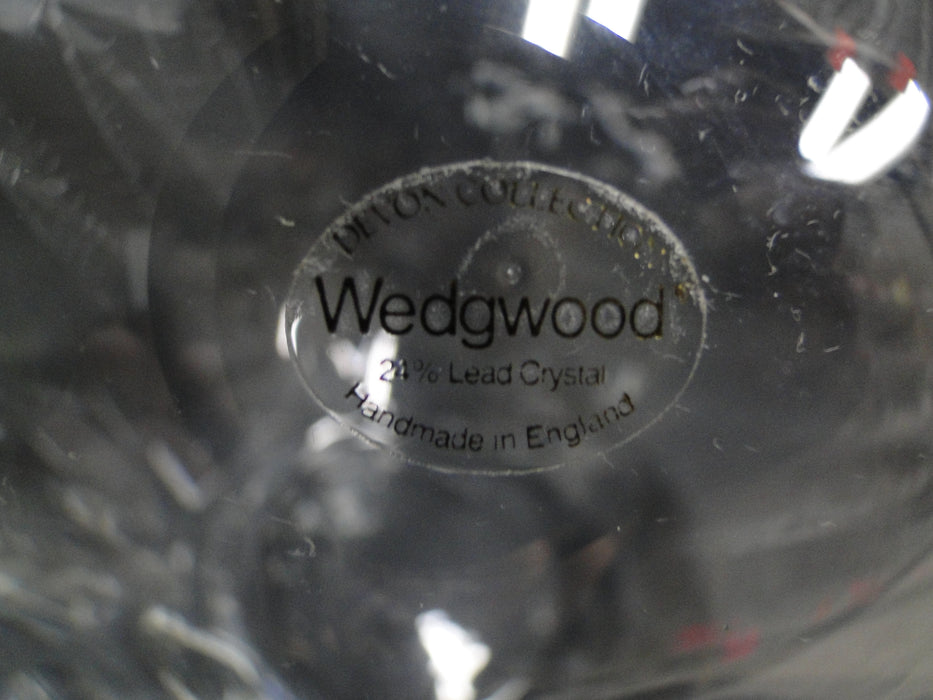 Wedgwood Devon, Clear Heavy Optic: Rose Bowl, 5 5/8" Tall, Original Sticker