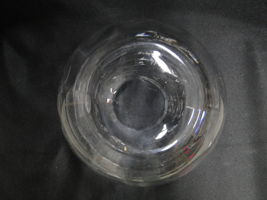 Wedgwood Devon, Clear Heavy Optic: Rose Bowl, 5 5/8" Tall, Original Sticker