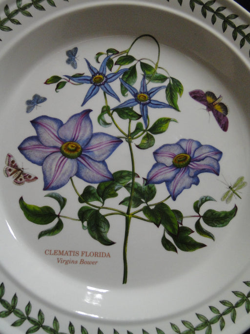 Portmeirion Botanic Garden: Dinner Plate, 10 1/2", Virgins Bower, Britain