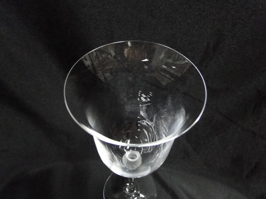 Sasaki Isabelle, Frosted Ball on Stem: Water or Wine Goblet (s), 9 1/8" Tall