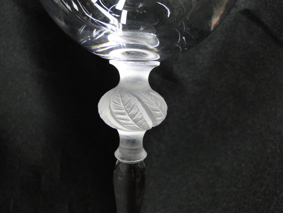 Sasaki Isabelle, Frosted Ball on Stem: Water or Wine Goblet (s), 9 1/8" Tall